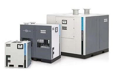 Stable 4200W Cycling Refrigerated Air Dryer , F400 Compressed Air Dryer Cooler