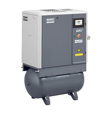 Решения воздуходувки GA7 VSD 75KW промышленные, стабилизированное впрыснутое масло привинчивают компрессор воздуха