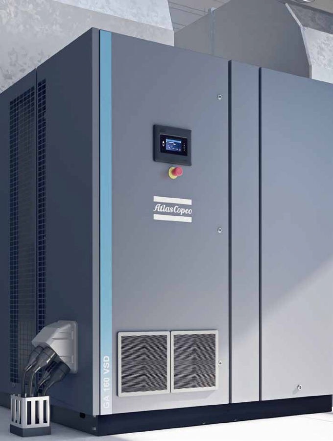 гибридное масло 250kw впрыснуло роторный атлас Copco 0 компрессора винта