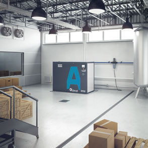 Уровень шума впрыснутый водой винта AQ 18 VSD компрессора 18kw атласа Copco 69dB 0