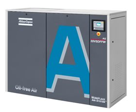 Атлас Copco смазывает свободную воду компрессора воздуха 15kw винта AQ 15 VSD впрыснул 1